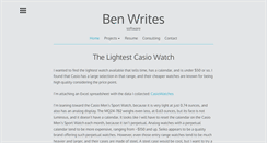Desktop Screenshot of ben-writes.com